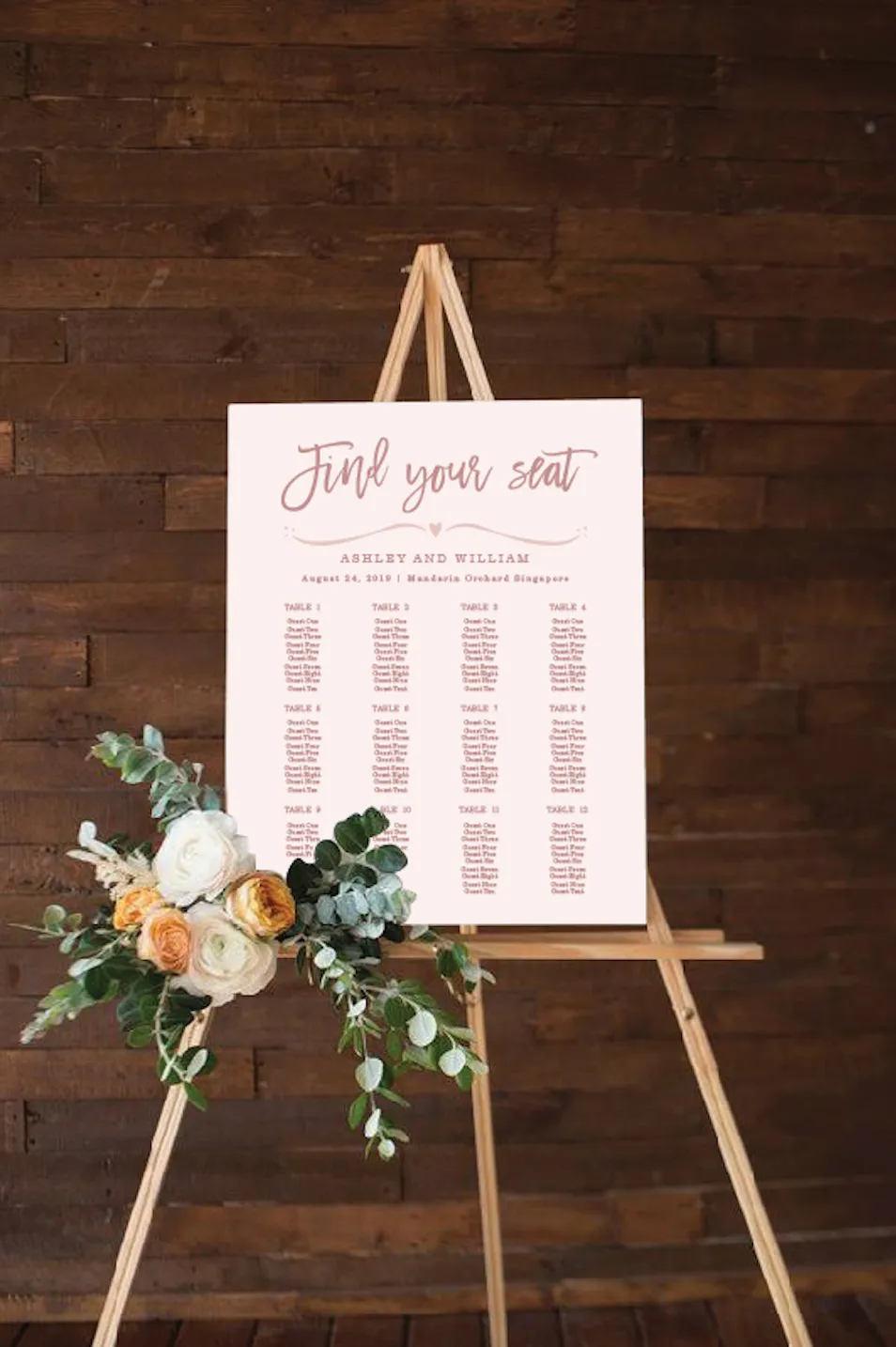 Wedding Seating Chart