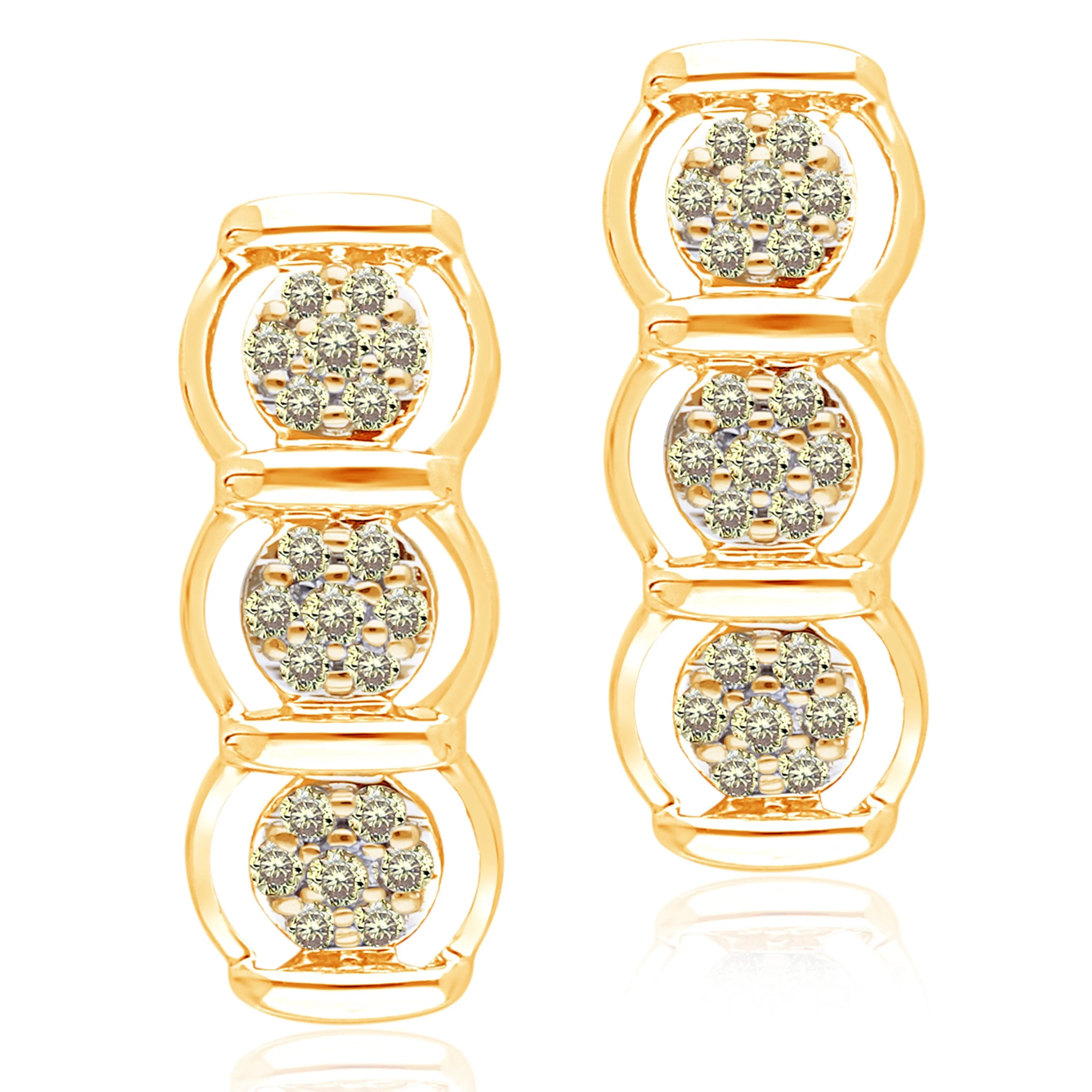 Yellow Gold Yellow Diamond Eternal Earrings