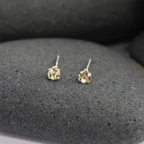 Yellow Sapphire Mini Studs